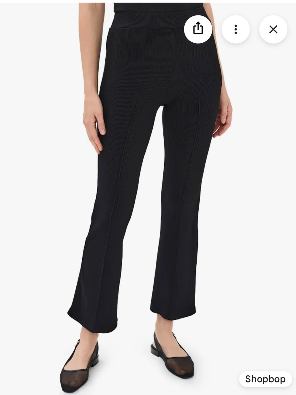 Donni The Rib Kick Flare Black